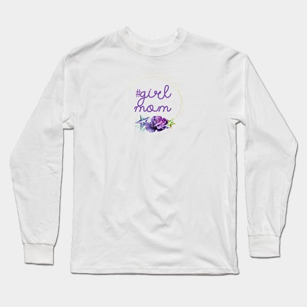 girl mom Long Sleeve T-Shirt by artsytee